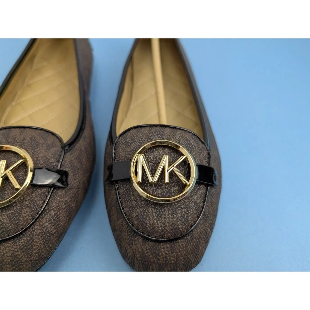 Michael Kors Lillie Moc Brown Logo w/ Gold Hardware Women's size 11